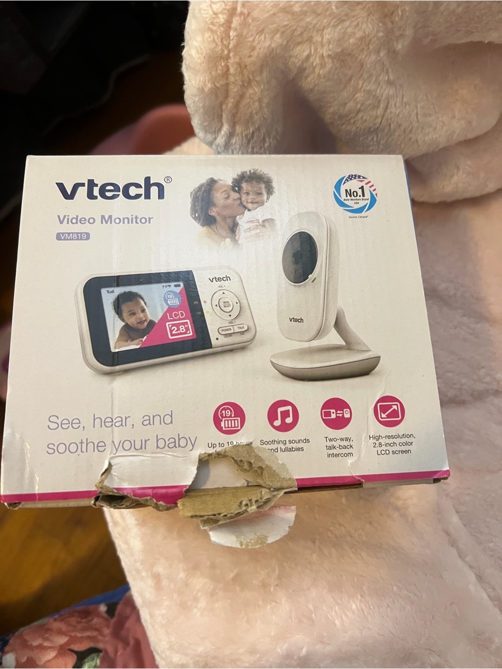 VTech VM819 Video Baby Monitor 2.8” LCD Camera Parent Unit Night Vision